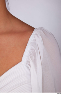 Suleika casual dressed shoulder sleeve white balloon sleeve crop blouse…